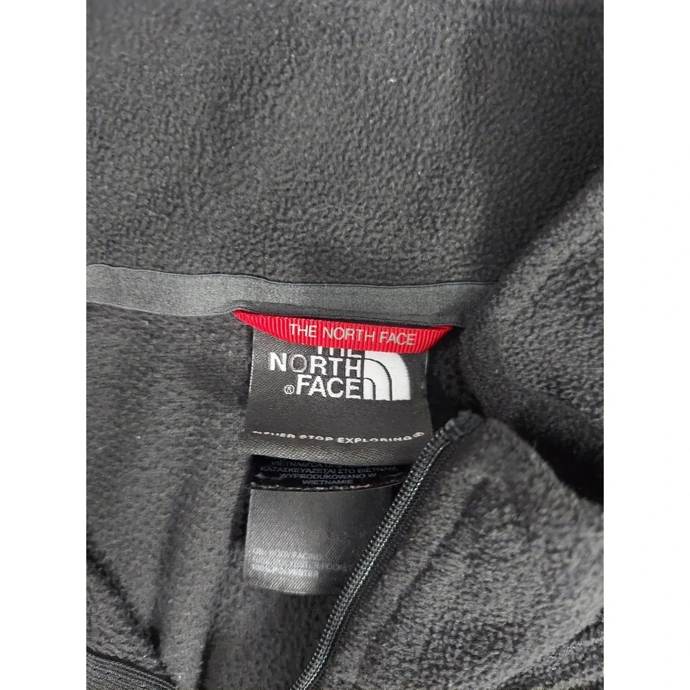 North Face Pullover Mens Large Black‎ Fleece Quarter Zip Outdoor Hiking Jacket